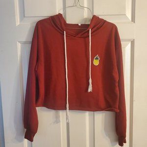 Pineapple Crop Top Hoodie